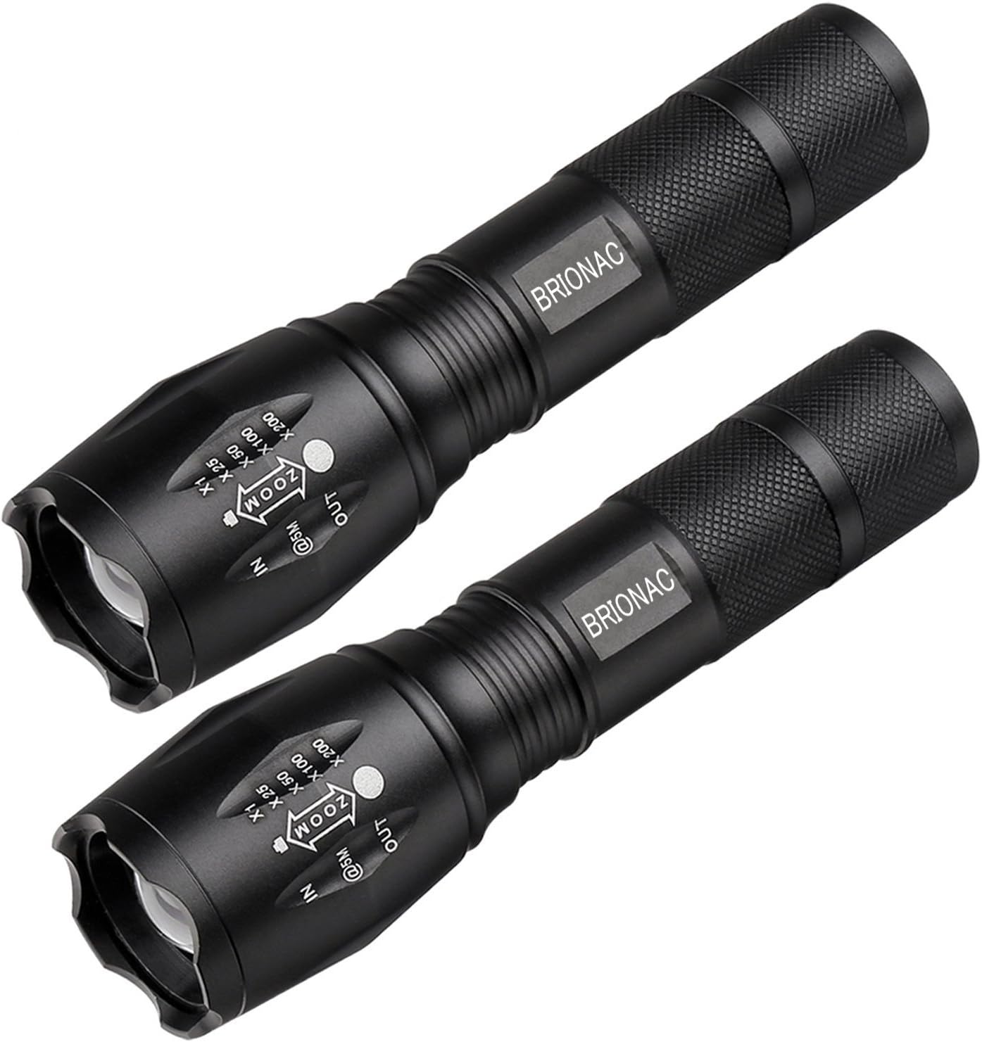 BRIONAC J5 Tactical Flashlight - The Original 250 Lumen Ultra Bright, LED Mini 3 Mode Flashlight