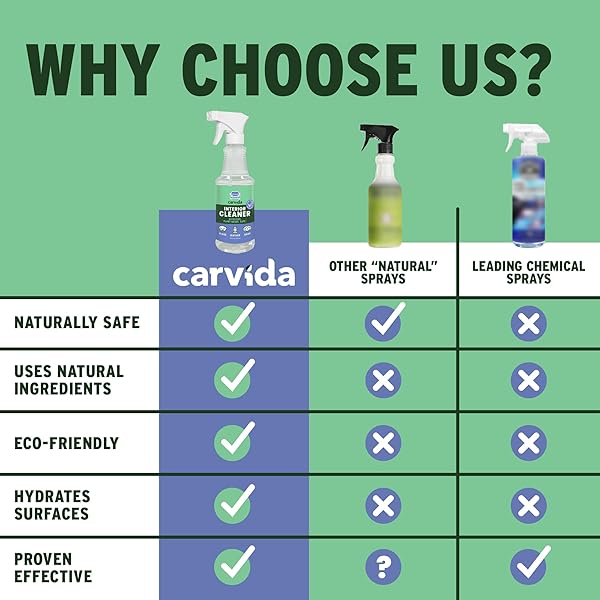 CARVIDA INTERIOR CLEANER, NON-TOXIC ALL-PURPOSE CAR CLEANING SPRAY, NATURAL GRAPEFRUIT SCENT, 16OZ