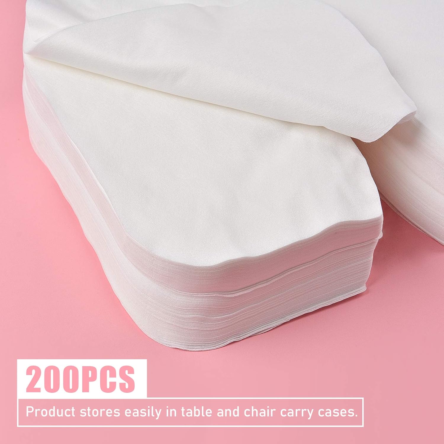 Kalolary 200Pcs Disposable Face Cradle Covers, Ultra Soft Non-Sticking Flat Face rest Cover white Headrest Covers for Massage Tables, Chairs and Spa bed : Beauty