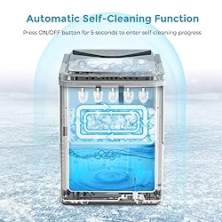 Ice Makers Countertop, Self-Cleaning