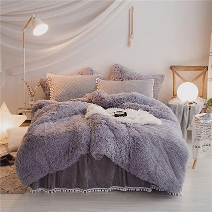 Amazon Com Homedeluxe Fluffy Bedding Sets Velvet Flannel 3pcs