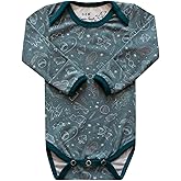 Copper Pearl Long Sleeve Bodysuit Baby: Ultra Soft Baby for Newborns, Boys, and Girls - Stylish, Comfortable, Overlap Shoulders, Premium Knit Fabric - 12-18 Months, Hogwarts™