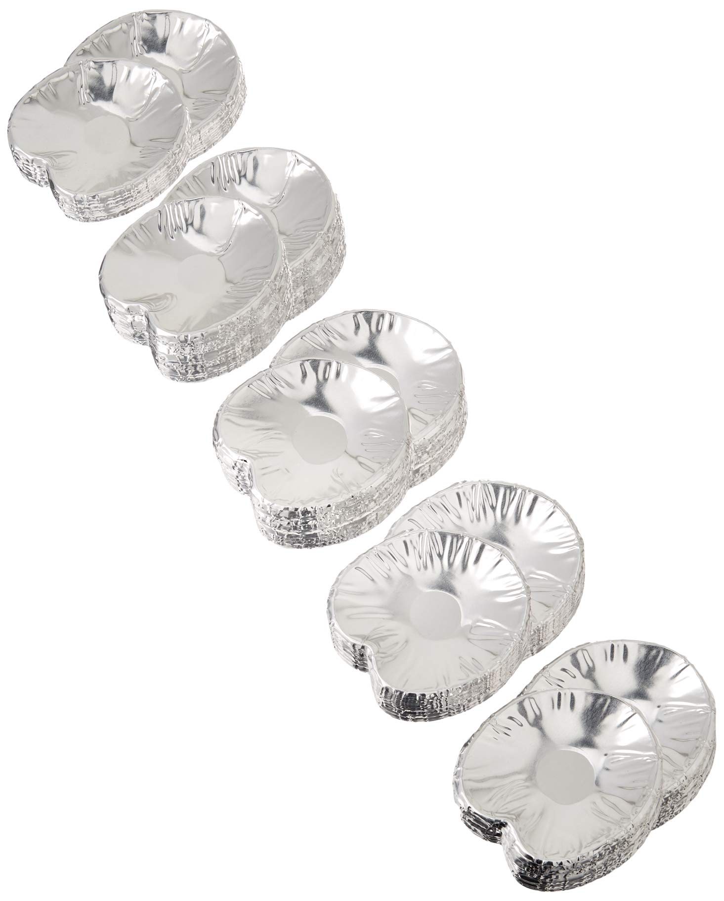 Set of 250 Disposable Clam Shells Aluminum Foil Food Shell Pans for ...