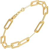 Silpada 'Golden Oval' Chain Bracelet in 14K Gold Plated Sterling Silver, 7 1/2"