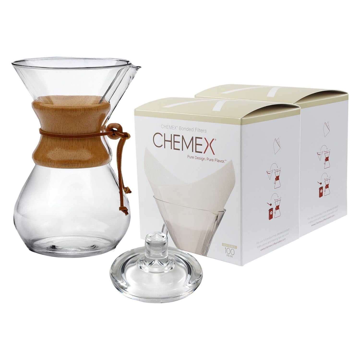 Best chemex glass coffeemaker with wood collar