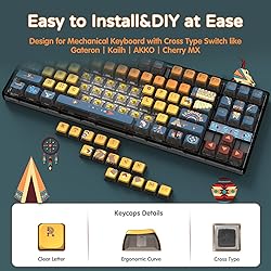 120 Key PBT Pudding Keycap Set ASA Profile with