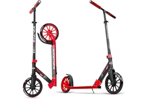 Madd Gear Metro 200 Folding Adult & Teen Scooter - Adjustable, Lightweight, 2-Wheel Commuter Scooter with Large Smooth Rolling Wheels