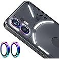 Zeking (2 Set) for Nothing Phone (2) Camera Lens Protector, Scratch-Resistant HD Clarity Ultra-Thin 9H Tempered Glass with Aluminum Edging, Individual Metal Lens Cover (Color)