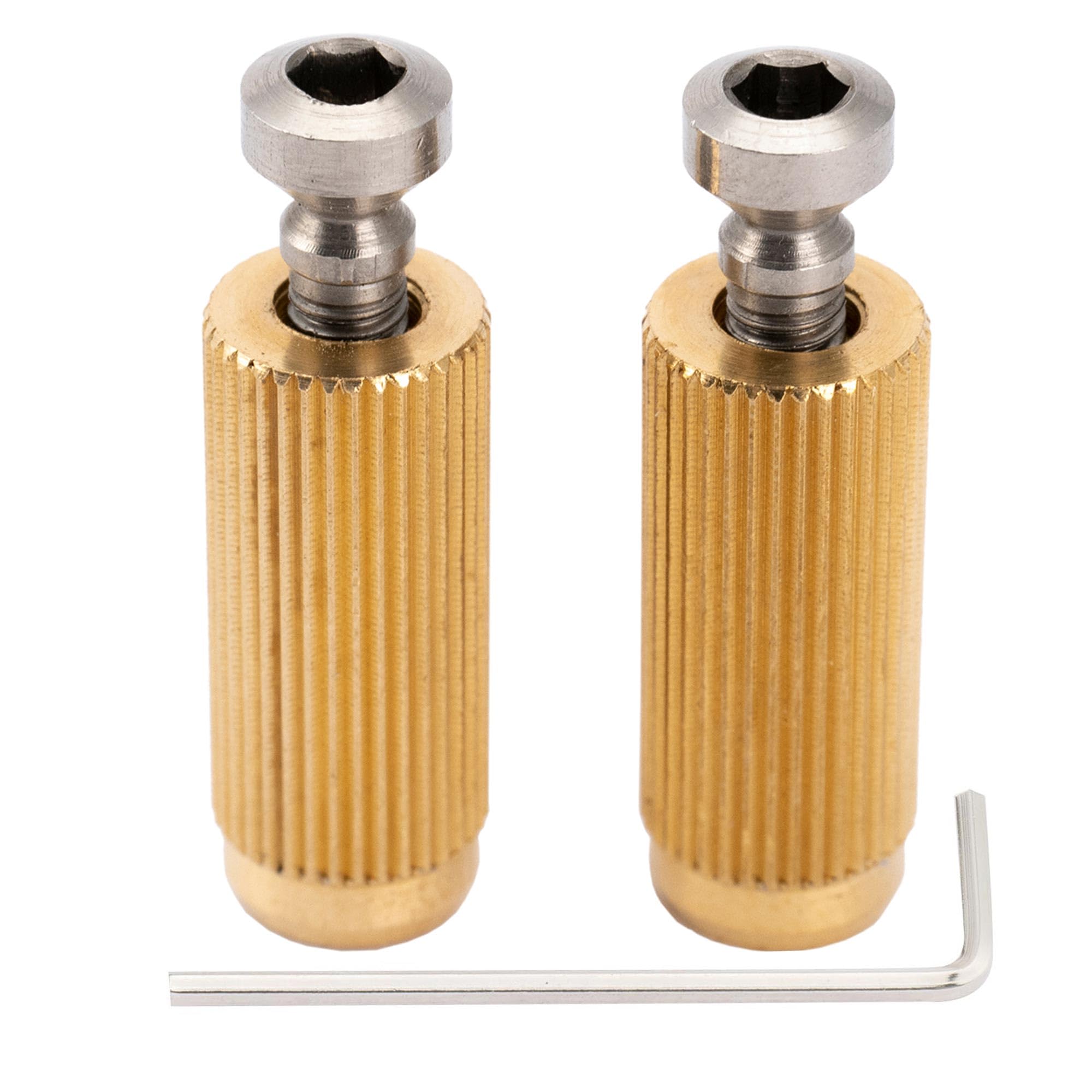 Wilkinson Guitar Bridge Inserts and Studs for Wilkinson WV2 WVP2 Tremolo, Original Color (Set of 2)