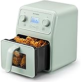 BUYDEEM F51 8-in-1 Air Fryer 4.2QT, Retro Countertop Airfryer Oven with Visible Window, Shake Reminder, One-touch Control wit