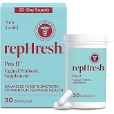 RepHresh Pro-B Vaginal Probiotic Supplement, Probiotic for Women, Balances Yeast and Bacteria to Maintain Feminine Health, Daily Oral Capsules, 30 Count