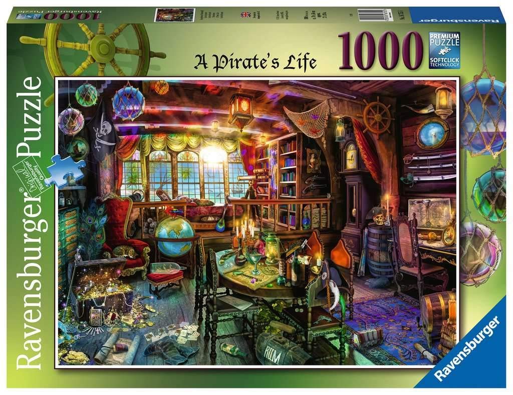 Ravensburger Aimee Stewart A Pirate’s Life 1000 Piece Jigsaw Puzzle for Adults & Kids Age 12 Years Up