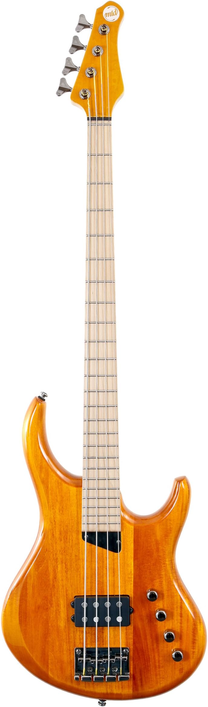 MTD Kingston "The Artist" Bass Guitar (4 String, Maple, Amber)