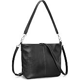 befen Genuine Leather Purse for Women Soft Crossbody Purse Hobo Bag Women's Shoulder bag Handbags with 2 Removable Straps