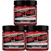 Manic Panic Semi Permanent Red Hair Dye, Vampire's Kiss, 4 oz, 3 Pack | Cool Cherry Red, Vivid Berry Undertones, Vegan, Ammonia-Free &amp; Cruelty-Free, Lasts 4-6 Weeks, Developer-Free