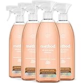 method All-Purpose Cleaner Spray, Sandalwood + Cedar, 28 fl oz, 4 pack | Cuts Grease &amp; Grime on Counters, Glass, Sealed Wood &amp; Floors, for Kitchen &amp; Bathroom, Controlled Mist, Streak Free