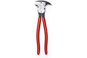 Crescent Dipped Handle, Heavy-Duty Solid Joint Fence Tool Pliers - Premium Wire Cutter & Staple Puller - 193410CVNN-05-10", Red