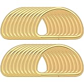 BIKICOCO Metal D-Rings Buckle, 1-1/2 Inch Non-Welded for Webbing Sewing DIY - Gold - Pack of 20