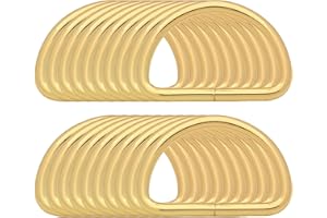 BIKICOCO Metal D-Rings Buckle, 1-1/2 Inch Non-Welded for Webbing Sewing DIY - Gold - Pack of 20