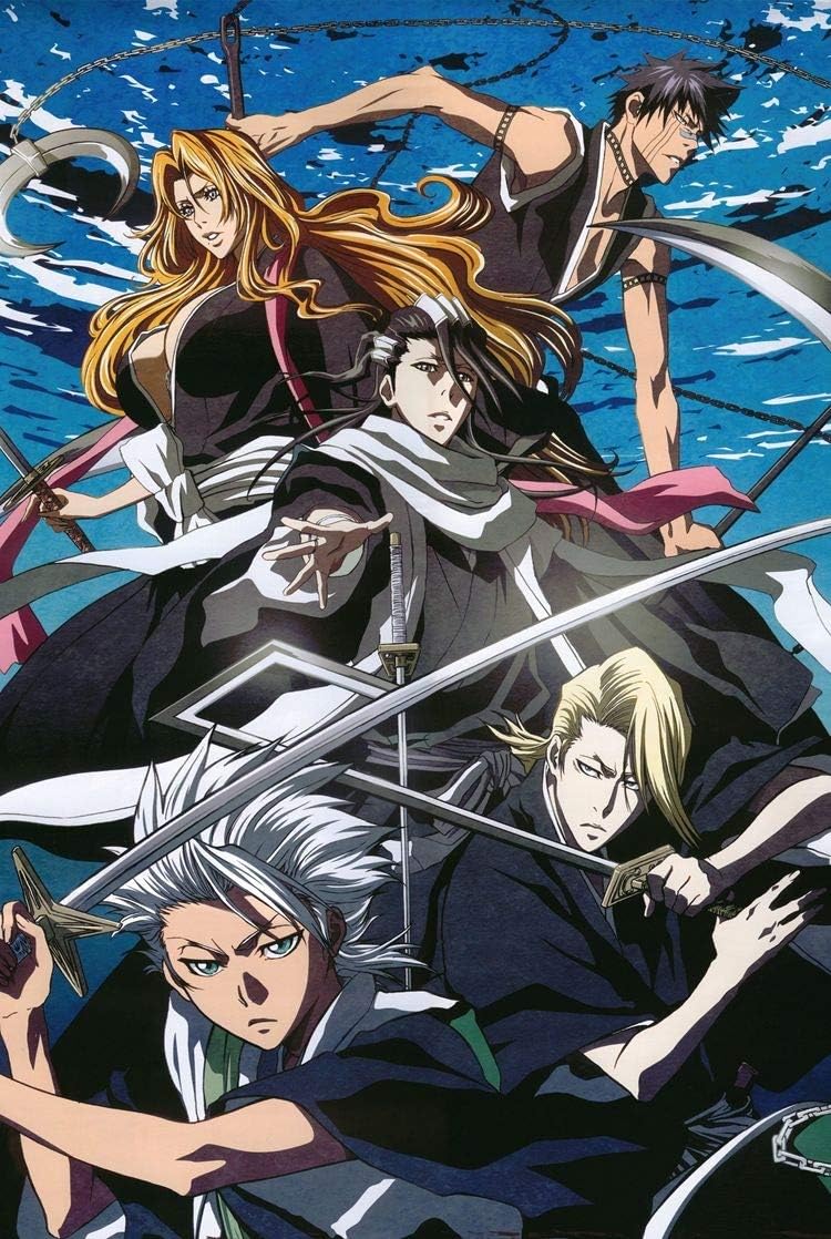 Xungzl Bleach Anime Series 1000pcs Wooden Puzzle, Anime Cartoon 3D DIY Jigsaw Puzzles, Decompression Educational Game Fun Toy Gift for Family Friends