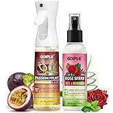 Loc Moisturizing Spray for Dull, Dry Locs - Daily Passion Fruit Hair and Scalp Moisturizer for Dreadlocks, Sisterlocks, Microlocks, Braids - Rose Water for Hair Loc Spray Moisturizing Refreshing(2PCS)