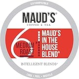 Maud's Medium Dark Roast Coffee (In The House Blend), 100ct. Solar Energy Produced Recyclable Single Serve Medium Dark Roast