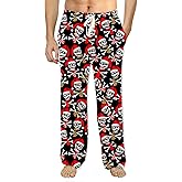 Soophiea Mens Christmas Halloween Pajama Pants Sleep Bottoms Pj Pants with Pockets