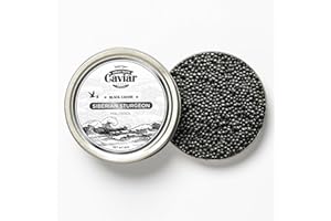 GREAT TASTE CAVIAR Siberian Sturgeon Malossol Black Caviar - Premium Quality, Luxury Fresh Gourmet Fish Roe, 1.76 oz/50 g - OVERNIGHT GUARANTEED!