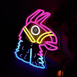 lmprintNook Lucky Lama Neon Signs for Wall