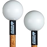 Timber Drum Co. Xylophone/Bell Kit Mallets &mdash; MADE IN U.S.A. Percussion | Sticks For Glockenspiel, Woodblock &mdash; Hard Plastic Poly with Solid Birch Handles, 15.125"