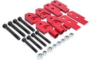Yctze 2in ATV Full Lift Kit All‑Terrain Vehicle Lifting Tool Red Fit for Rhino 450/660/700 Lifting Support