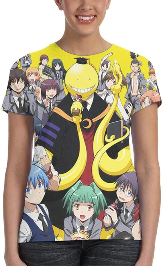 Amazon Co Jp 暗殺教室 ファッショ Tシャツ 夏 レディース 半袖 Tシャツ 吸汗性 速乾性 人気 レディース ショートスリーブ ソフト Tシャツ カップルタイプ 半袖 スポーツ カスタマイズ可能トップス 服 ファッション小物