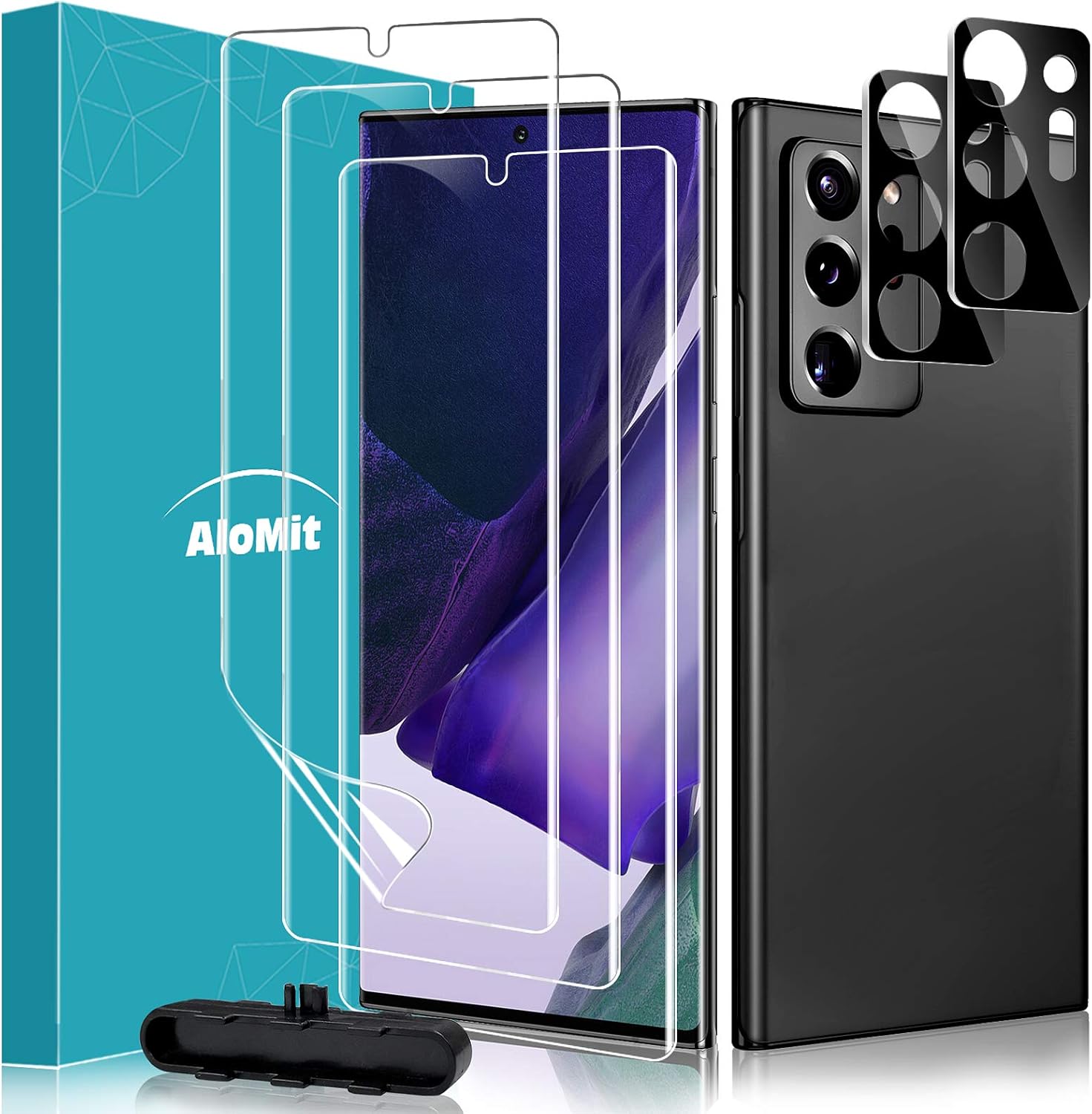 AloMit for Galaxy Note 20 Ultra Screen Protector, Camera Lens Glass