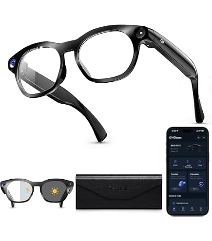 Amazon.com: M01 Smart Glasses with 8MP Camera, Bluetooth Calling