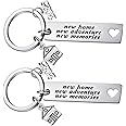 2025 Housewarming Gifts New Home New Memories Keychain Going Away Gifts for Women Friends Neighbor Family Sister Moving to Beach House Apartment Homeowner Key Chain