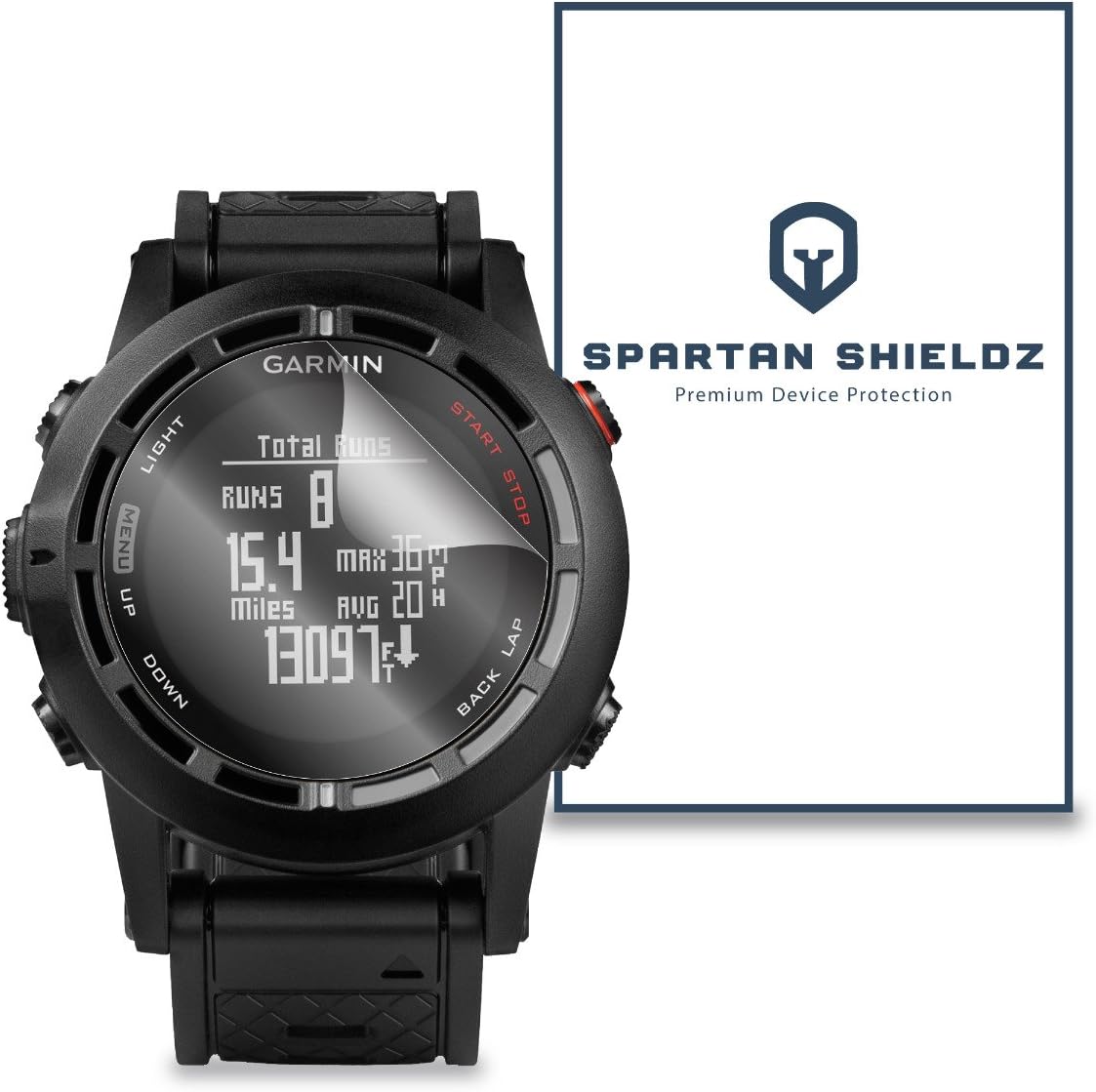 6X - Spartan Shieldz HD Screen Protector For Garmin Fenix 2 Special Edition - 6X