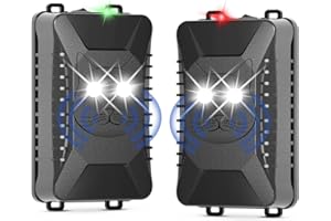 Tirgo 2PCS Car Rodent Repeller Under Hood, Ultrasonic Plug-in Mouse Repellent with Strobe Light, Battery Powered Keep Mice Out of Cars Engines, Indoor, Outdoor, Garage, Hoom (Cat)