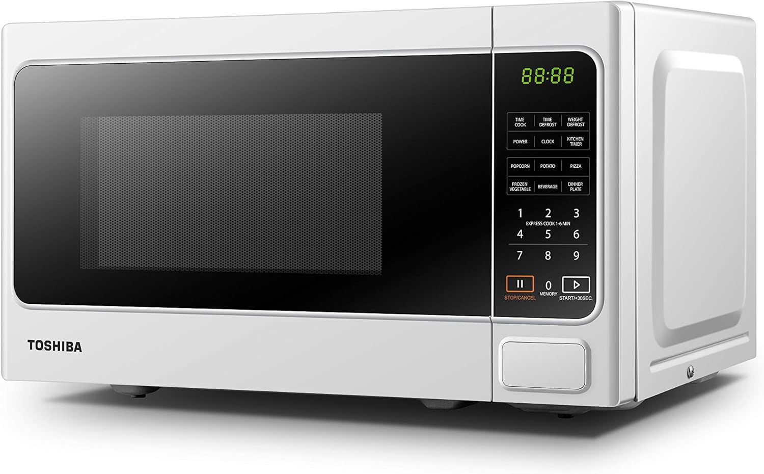 TOSHIBA 20 Liter 800W Digital Solo Small Microwave With 11 Power Levels, One-touch Express Cook with 6 Preset Recipe, Defrost
