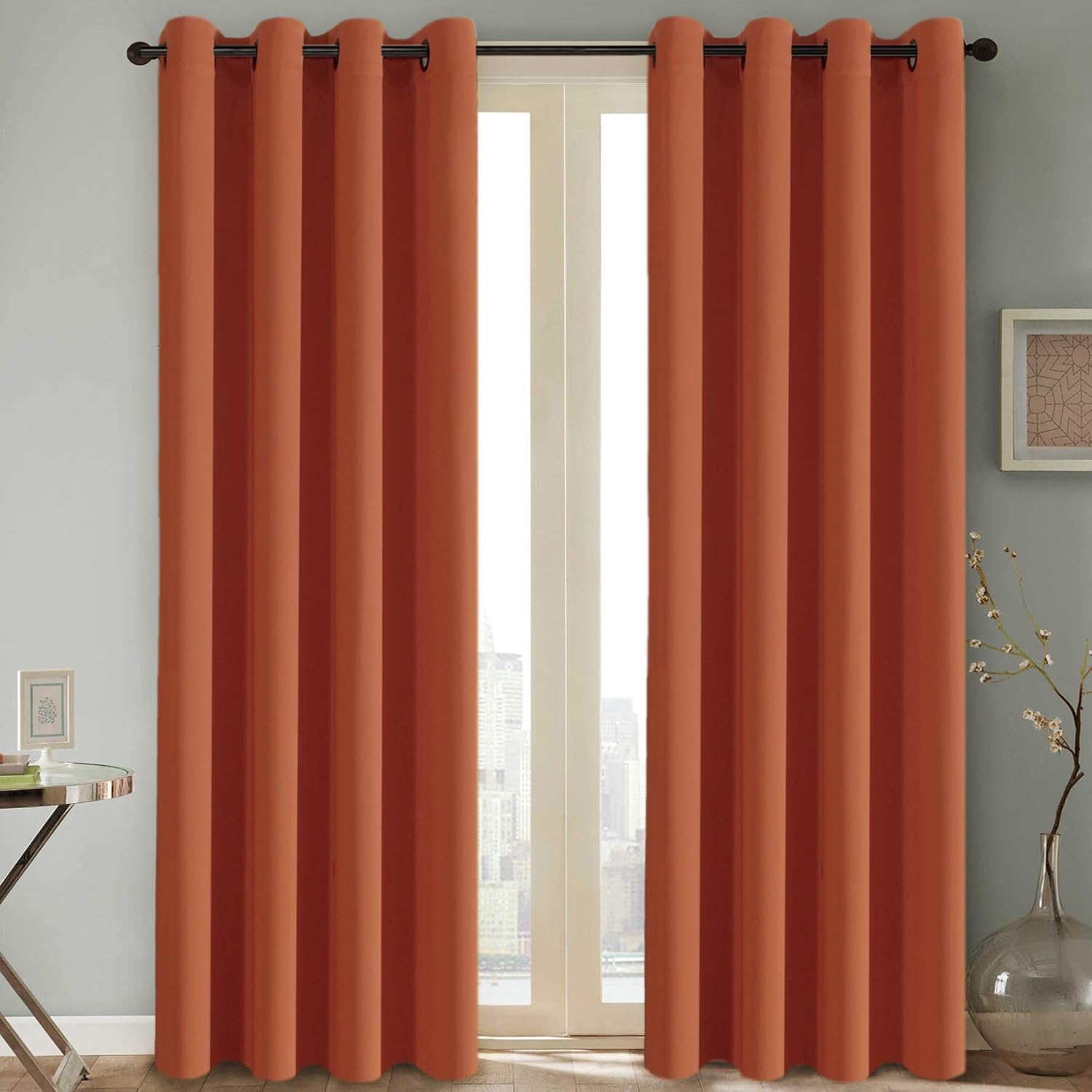 Thermal Insulated Blackout Room Darkening Nursery/Baby Care Curtains,Grommet Panels,52 by 96