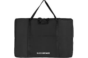 Sleek Space Art Portfolio Case. Soft Case Professional Portfolio with Multi Handles for Artwork Storage, Presentation Book Ca