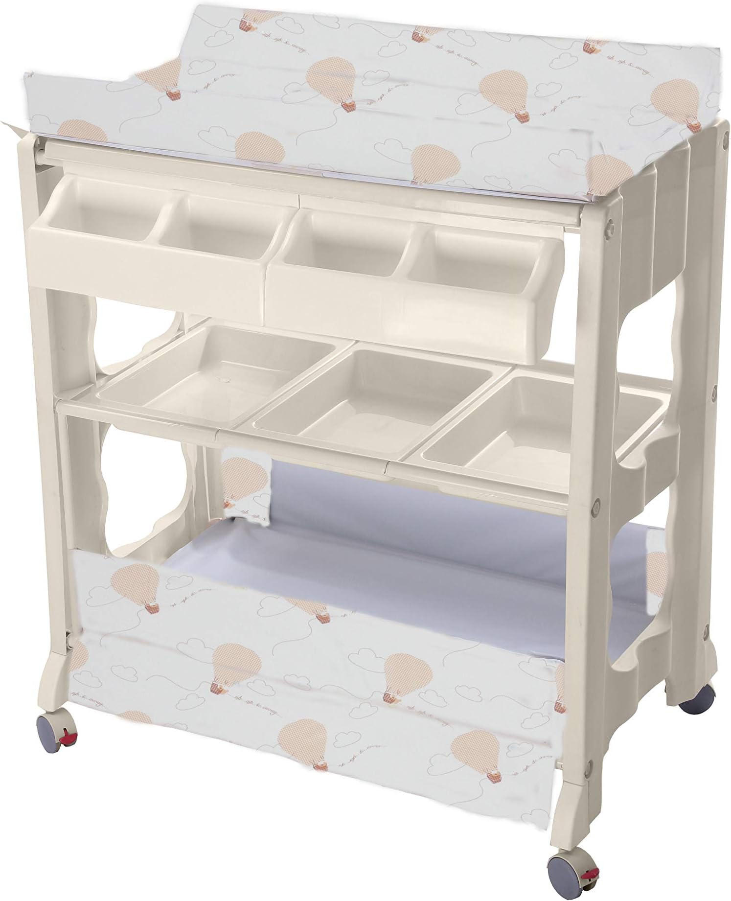 changing table with bath