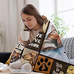 Dog Print Blanket Cute Dachshund Animal Throw