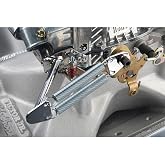 Chrome Throttle Return Spring Kit Fits 2-barrel/4-barrel Holley Carbs | Gas pedals are made from steel tubing with a black powder coat finish and have several 1/4" holes for linkage adjustment