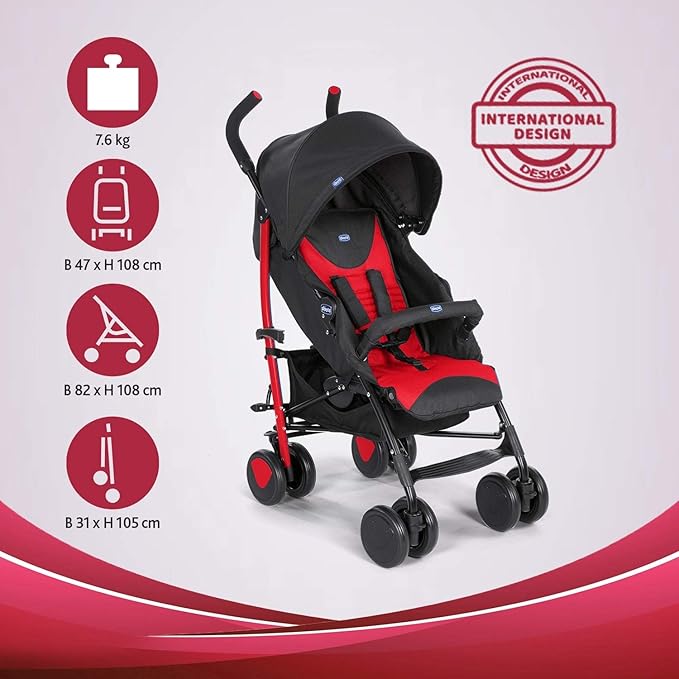 chicco echo stroller with bumper bar