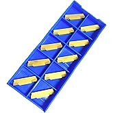 BestParts 10PCS MGMN200 CNC Carbide Turning Inserts Grooving Insert | Coated Carbide Grooving Inserts for MGEHR/L MGIVR/L Lathe Grooving Cut-Off Tool Holder