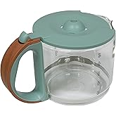 10-Cup Replacement Glass Carafe Pot with Lid for Dorchester Coffee Maker, Silt