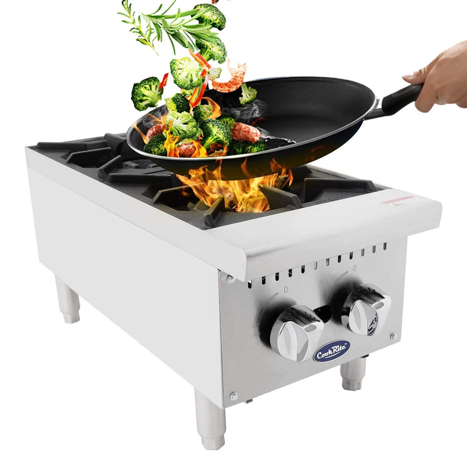 Amazon Com Atosa Us Two Burner Commercial Hot Plate Countertop