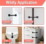 REDTRON Adjustable Cupboard Locks 6 Pack Baby Safety Cabinet Drawer Latches view 7