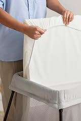 BabyBjörn Travel Cot Light Silver with Fitted Sheet Organic Cotton view 4