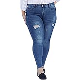 Royalty for Me Womens Royalty for Me Women's Plus Size High Rise Skinny Jeans